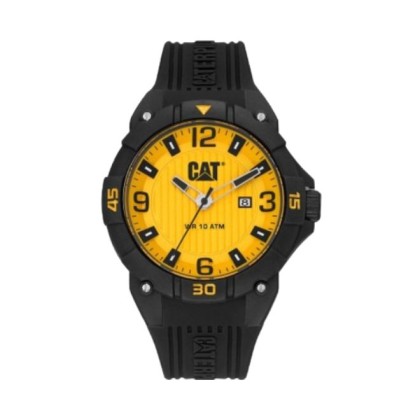CAT DRIFT LW-161-21-731 Black Silicone Band 10ATM 45MM Analog Watch